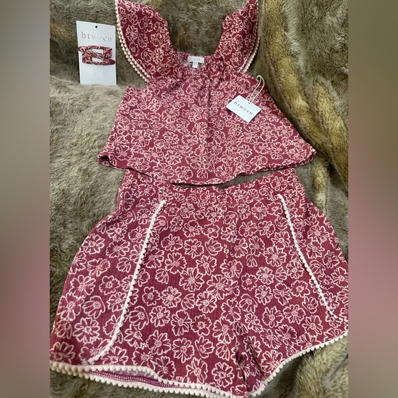 NWT btween girls 2 piece summer set size 12 - Picture 3 of 5